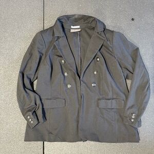 Lane Bryant Black Double-Breasted Blazer – Size 18